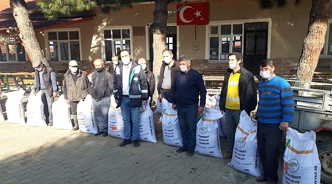 Çiftçilere ücretsiz Macar fiği tohumu dağıtıldı