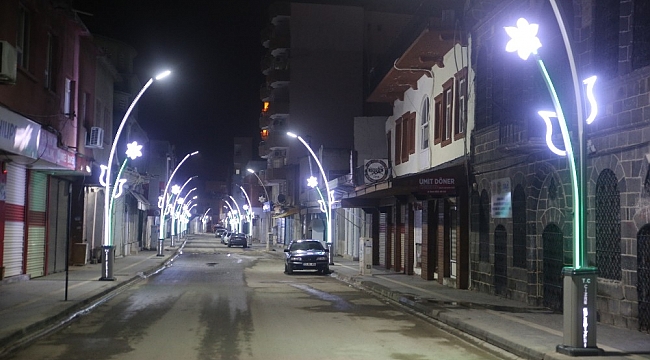 Cizre Belediyesi, caddeleri süslemeye devam ediyor
