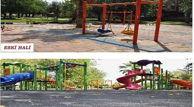 Cizre Belediyesi, park yenileme çalışmalarına devam ediyor