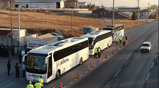 Çorum'da korona virüs denetimi sürüyor