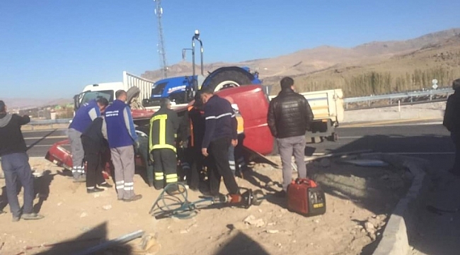 Develi'de trafik kazası: 3 yaralı