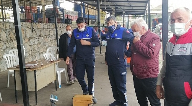 Didim zabıtasından tartı denetimi