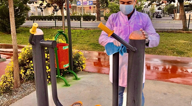 Didim'de dezenfekte çalışmaları her gün yapılıyor
