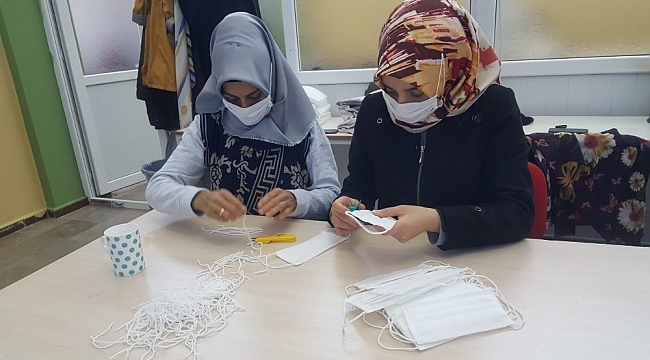 DİSMEK kursiyerleri günlük bin tıbbi maske üretiyor