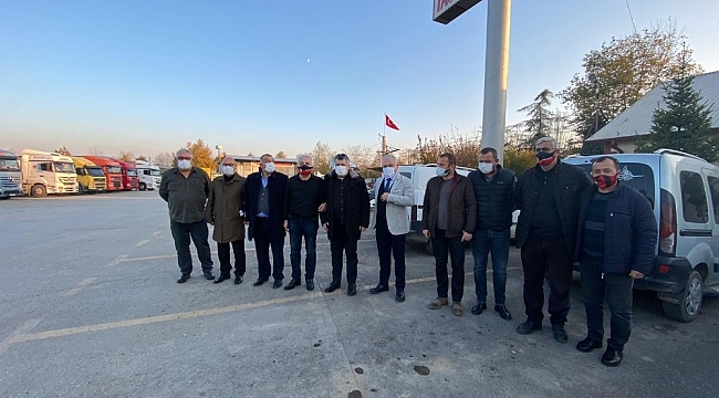 Düzcespor'dan Kamyoncular Kooperatifine ziyaret