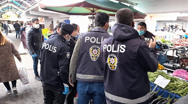 Edirne'de 30 dakikada 27 kişiye ceza kesildi