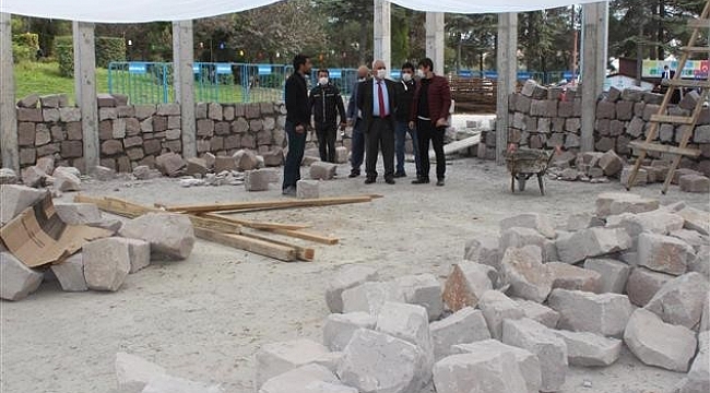 Ertuğrul Gazi Mescidi ile Dar-ül Kurra inşaatı son sürat devam ediyor