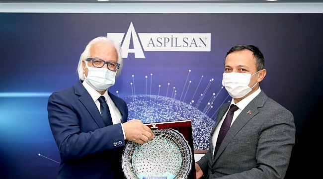 ERÜ Rektörü Çalış, ASPİLSAN'ı Ziyaret Etti