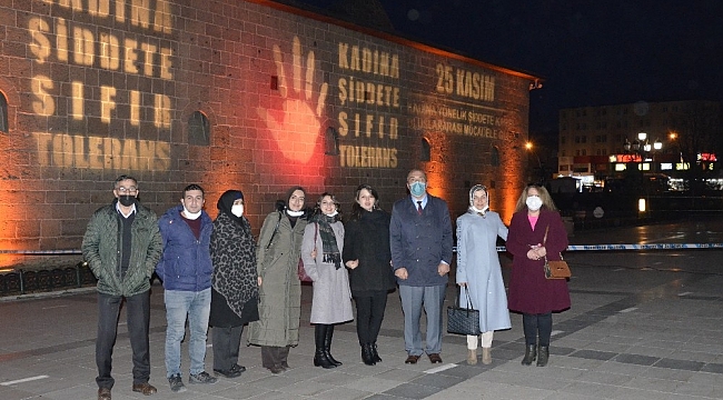 Erzurum'da 25 Kasım Kadına Yönelik Şiddetle Mücadele Gününde Farkındalık Çalışması