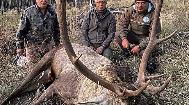 Eski belde belediye başkanın avladığı geyiğe sosyal medyadan tepki