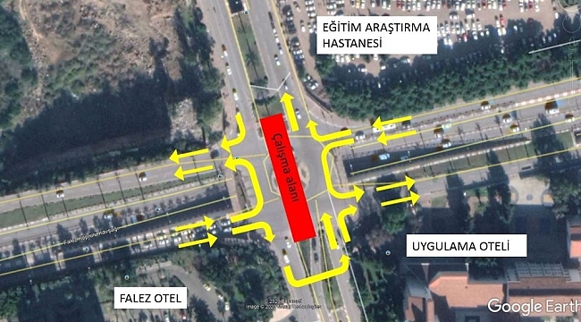Falez Kavşağı 20 günlüğüne trafiğe kapanacak
