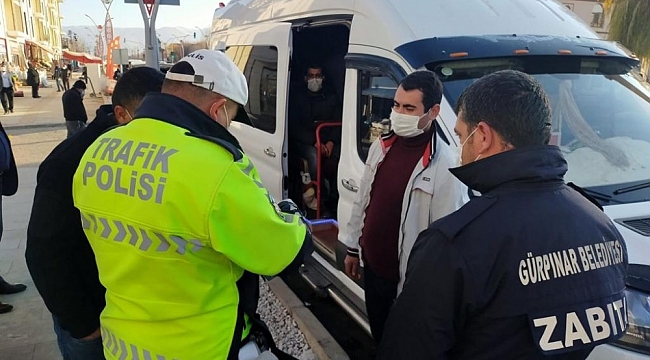 Gürpınar'da korona virüs denetimi