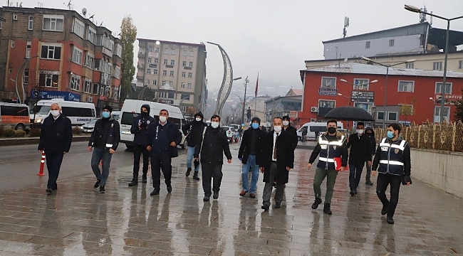 Hakkari'de korona virüs denetimi