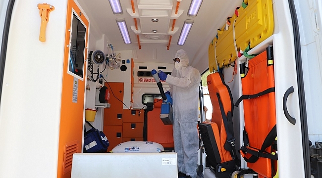 Hasta nakil ambulanslarında hijyen arttırıldı