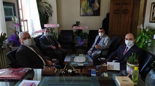 İl Müftüsü Erhun'dan il müdürlerine hayırlı olsun ziyareti