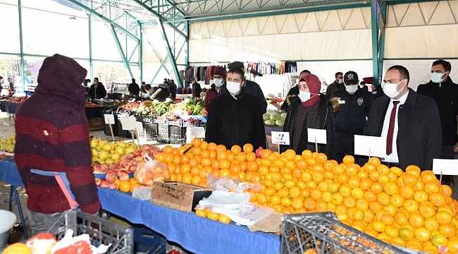 İnönü'de korona virüs denetimleri devam ediyor