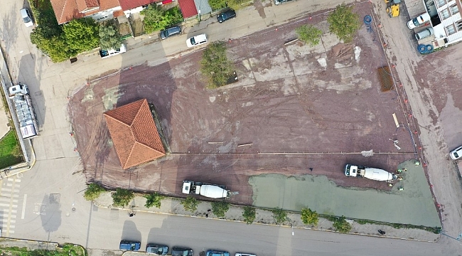 İstasyon'da trafiği rahatlatacak otopark çalışması hızla ilerliyor