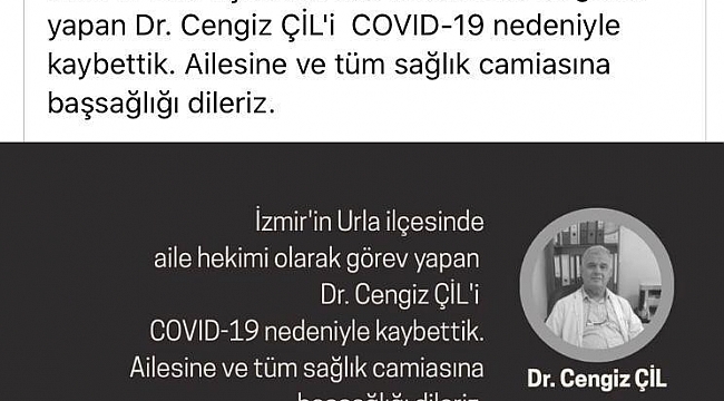 İzmir'de aile hekimi korona virüse yenik düştü