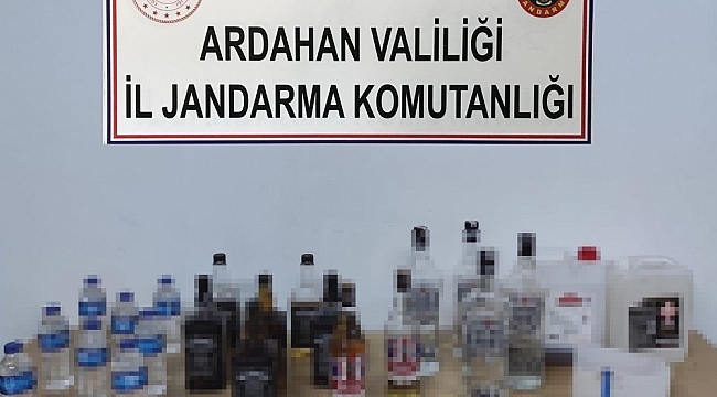 Jandarmadan sahte içki operasyonu