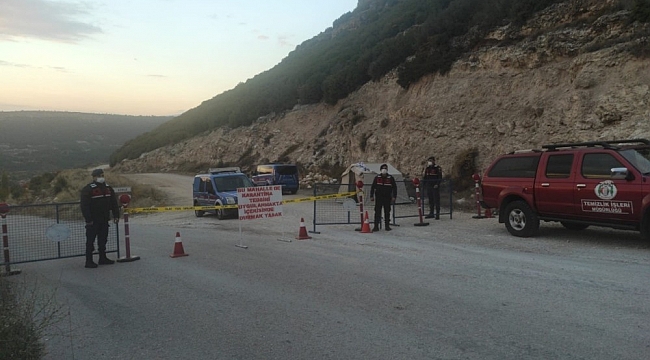 Karacasu'da bir mahalle karantinaya alındı