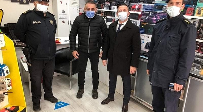 Kaymakam Görmüş'ten korona virüs denetimi