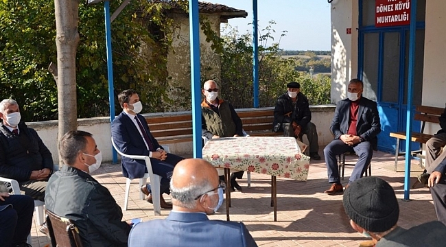 Kaymakam Tuncer, köylülerin dertlerini dinledi