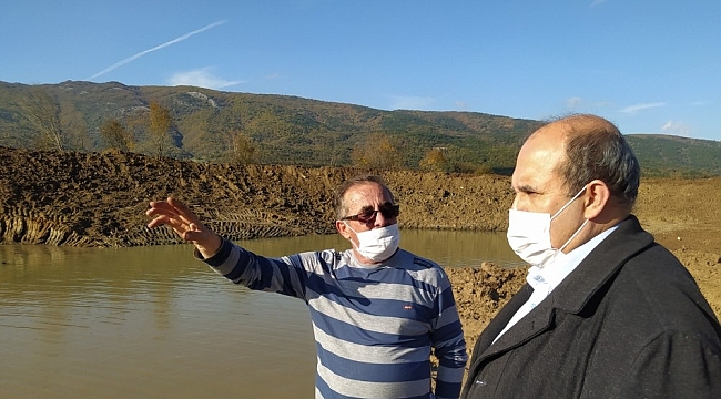 Kaymakam Ünal mera ıslah çalışmalarını yerinde inceledi