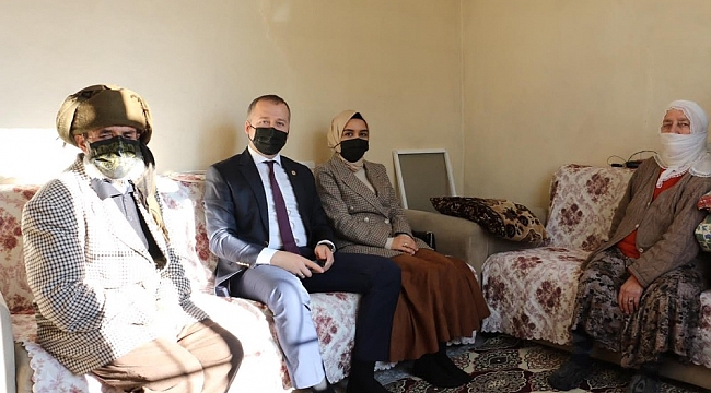 Kaymakam Yelek'ten şehit ailesine ziyaret