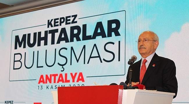 Kılıçdaroğlu, Antalya'da muhtarlarla buluştu