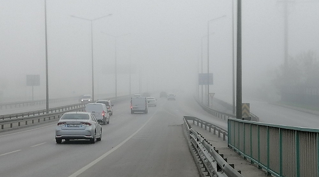 Kocaeli'nde yoğun sis etkili oluyor
