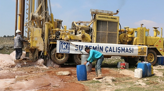 Konya Büyükşehir 11 ilçede daha su hasretini giderdi