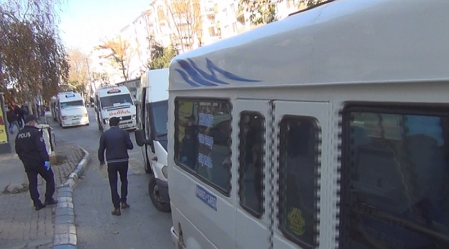Koronalı şoför dolmuş sürerken yakalandı