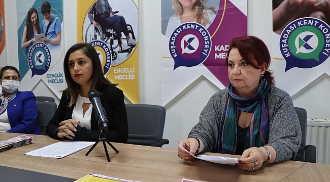 Kuşadası Kent Konseyi'nde Kadına Şiddetle Mücadele toplantısı yapıldı