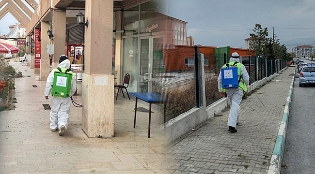 Kütahya'da dezenfeksiyon çalışmaları