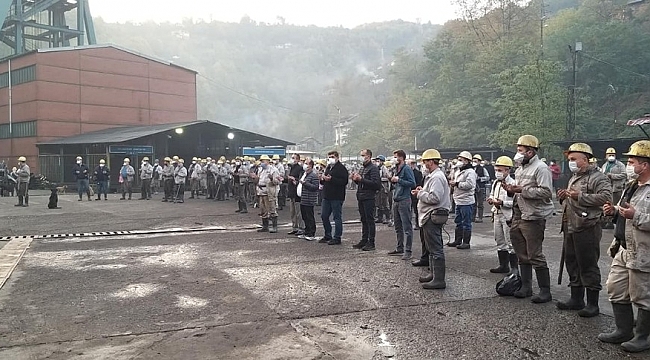 Madenci kurban kesti