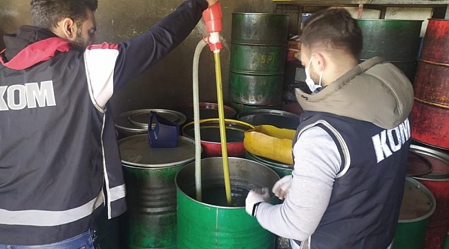 Mardin'de 11 bin 637 litre kaçak akaryakıt ele geçirildi