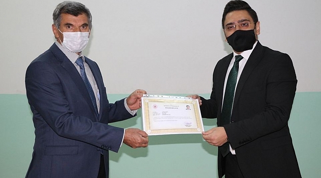 Müftülük personeline Korona virüs ile mücadelede başarı belgesi