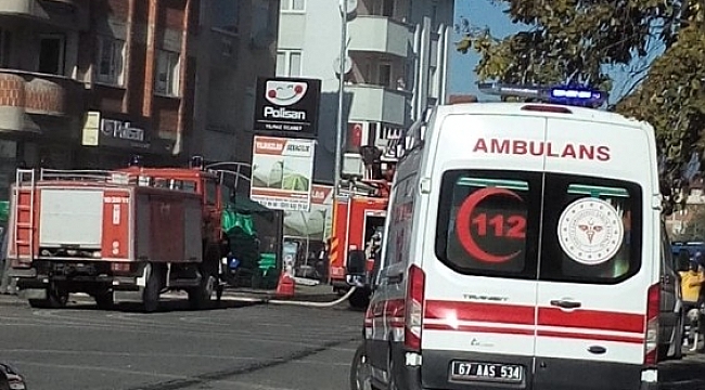 Nalbur dükkanında yangın çıktı