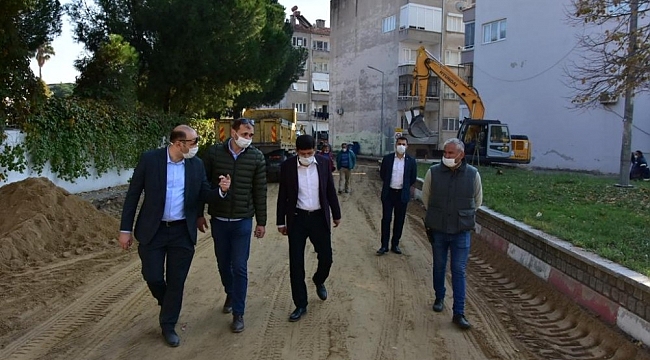 Nazilli Cumhuriyet Mahallesi'nde yollar yenileniyor