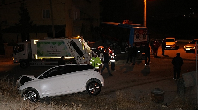 Niğde'de kısıtlamaya saniyeler kala kaza: 2 yaralı