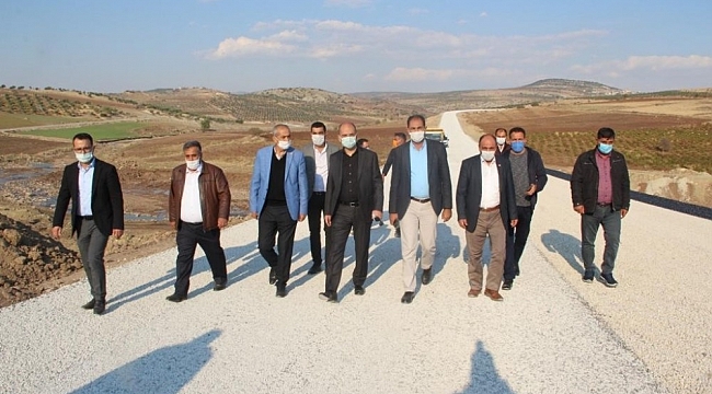 Nurdağı- Musabeyli- Kilis Karayolu'na asfalt dökülüyor
