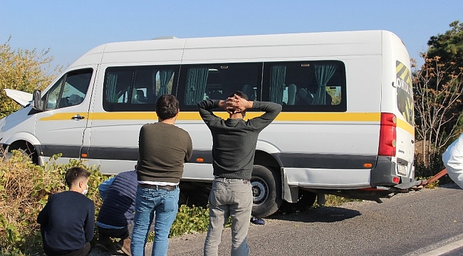 Özel eğitim öğrencilerini taşıyan servis kaza yaptı: 5 yaralı