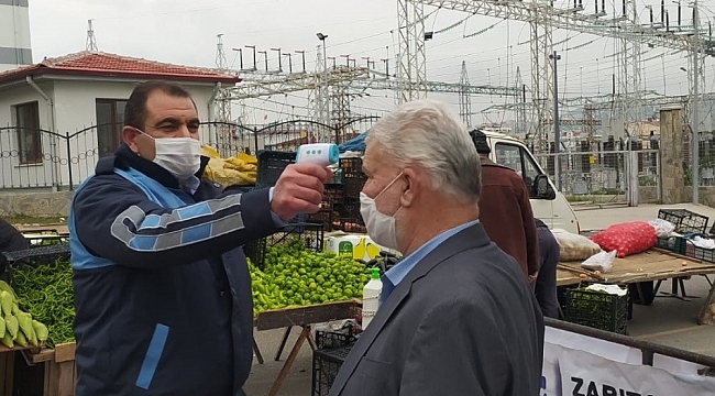 Pazar yerlerinde korona önlemleri artırıldı