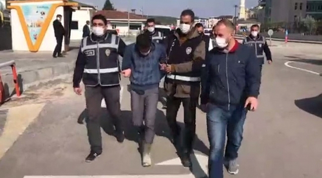 Plakasız araçla yol kesip yağma yapan 2 şahıs tutuklandı