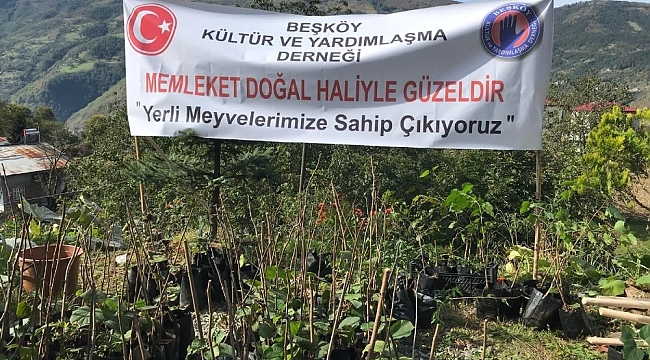 "Memleket Doğal Haliyle Güzeldir" projesiyle 5 bin kök meyve diktiler
