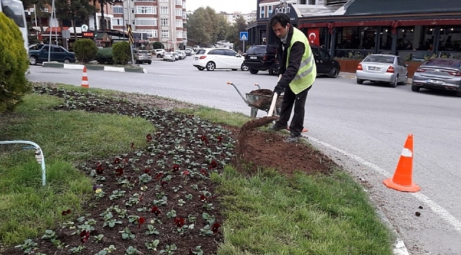 Safranbolu Belediyesi kenti çiçeklerle donattı
