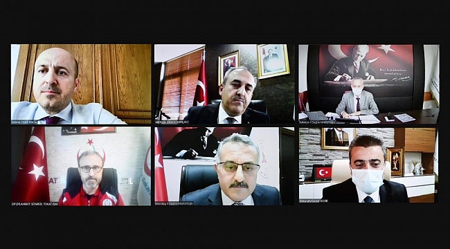 Sağlık Bakanı Koca, 6 ilin sağlık müdürleri ile görüştü