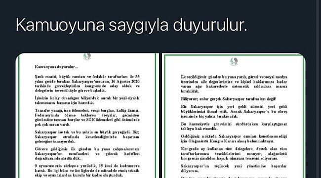 Sakaryaspor'da kongre kararı alındı