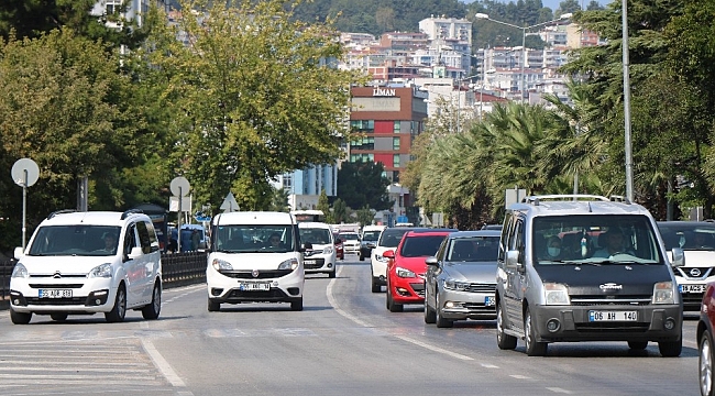 Samsun'da motorlu kara taşıt sayısı bir yılda 17 bin 571 adet arttı