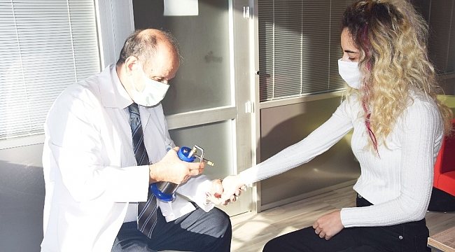 Siğil ve güneş lekelerine karşı 'Kriyoterapi'